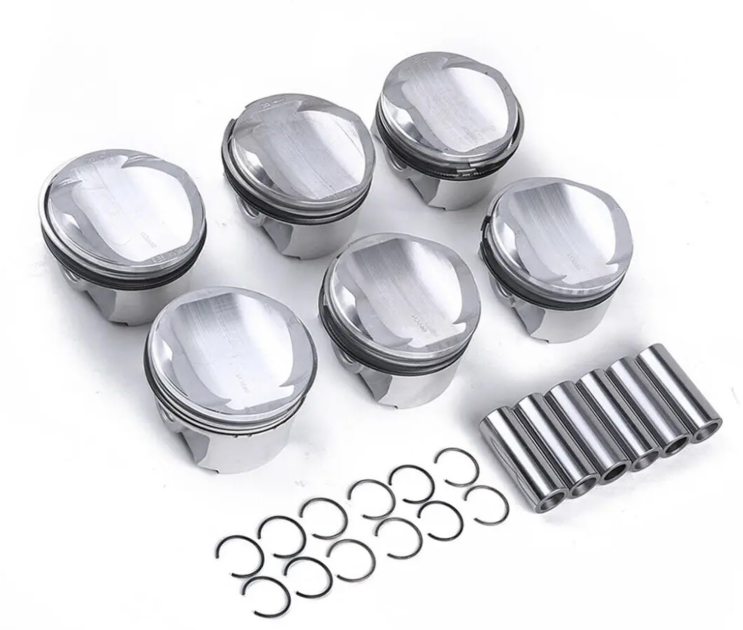 Auto 3.0 T 84.51mm 6 Cylinder Engine Piston & Ring Kit Compatible with A4 S4 A5 A6 A7 A8 Q5 Q7 Touareg 3.0T Pin 22mm 06E198151Q 3.0T V6